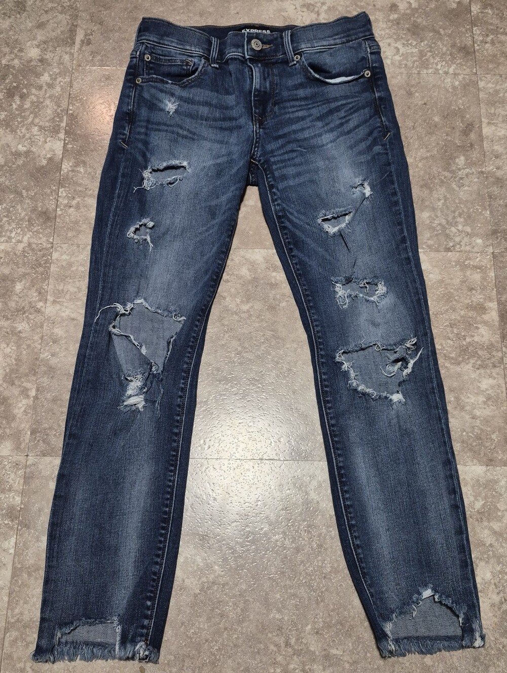 🆕️Express Dark Blue Skinny Ankle Jeans, Sz 4